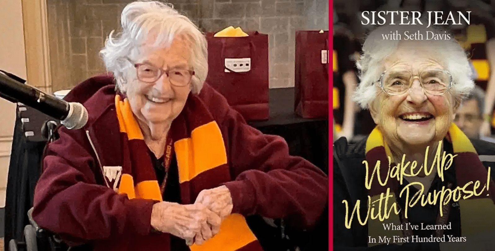 Sister Jean, who is 103 years old, has authored a memoir that combines the topics of basketball and faith.