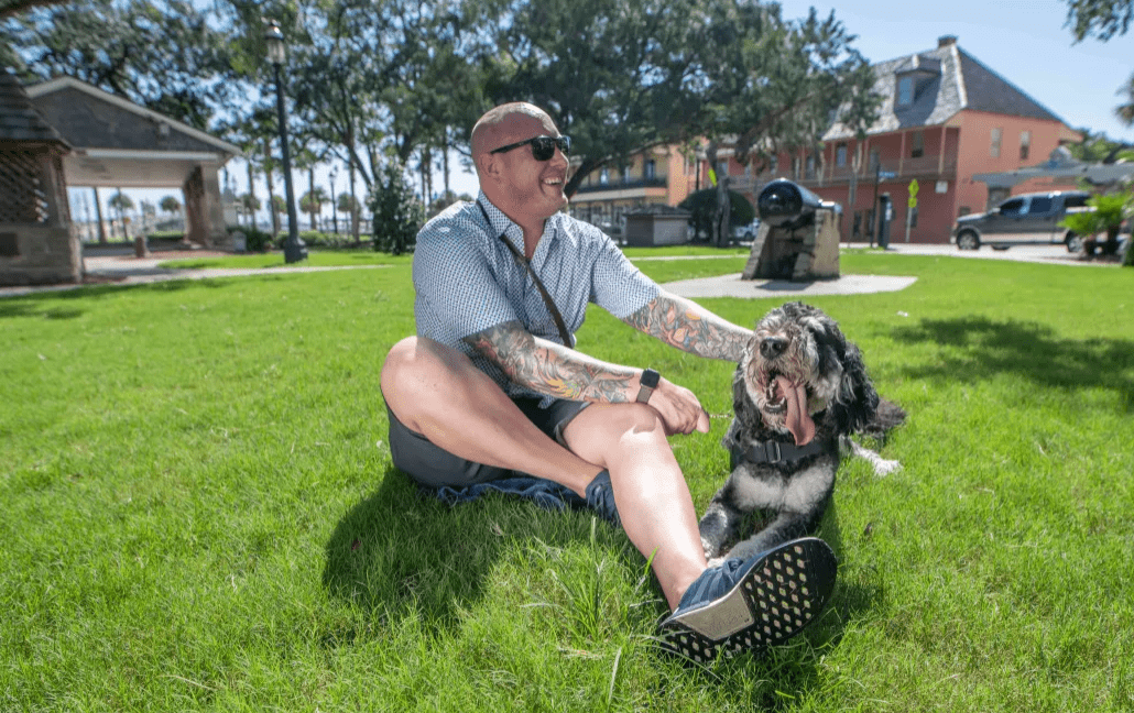 She believed that her son was lost forever to PTSD, but a dog rescued him.