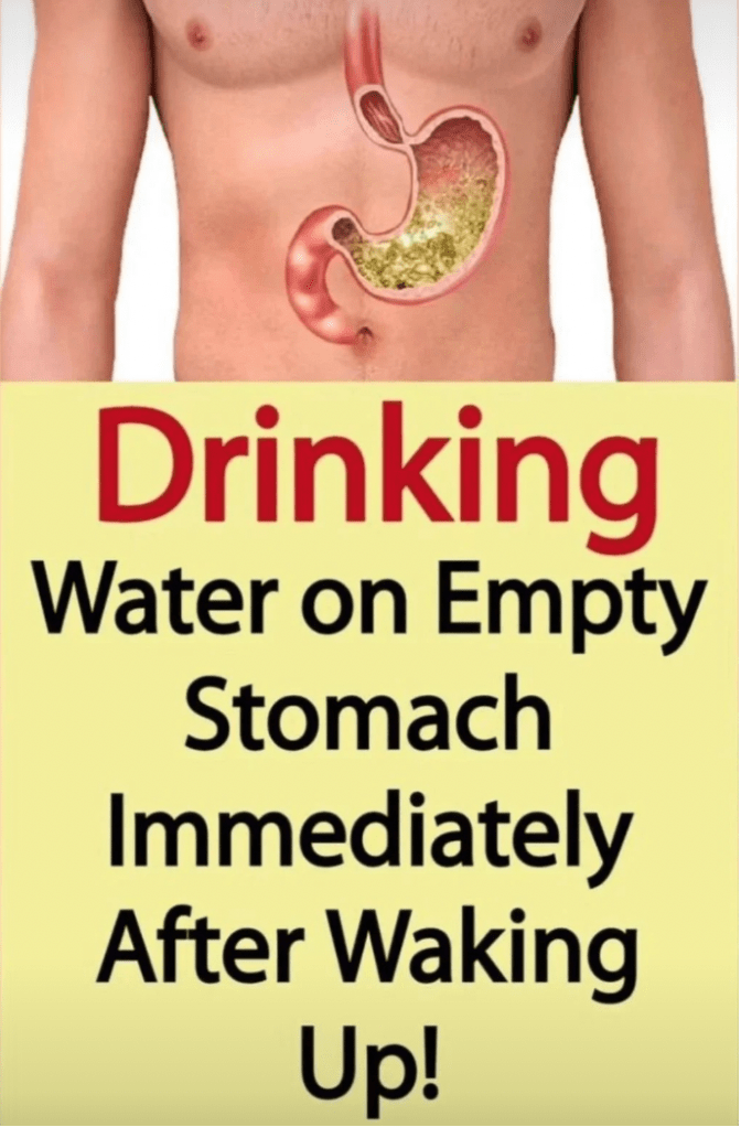 Drinking Water on Empty Stomach Immediately After Waking Up!