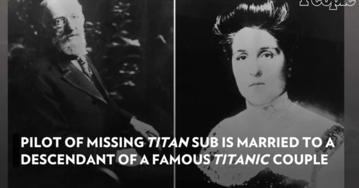 ‘Titanic’ Couple’s Famous ‘Titanic’ Couple’s Descendant Marries the Pilot of the Missing Titan Sub