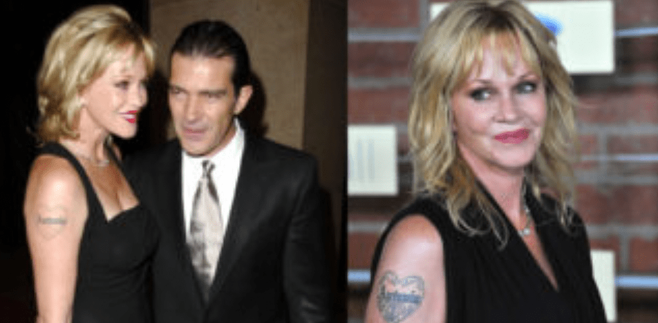 With a move no one anticipated, Melanie Griffith finally gets rid of her notorious Antonio Banderas tattoo.