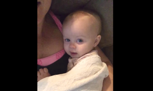 Mom Tells Baby Girl “I Love You.” Internet Can’t Stop Laughing at Baby’s Comeback