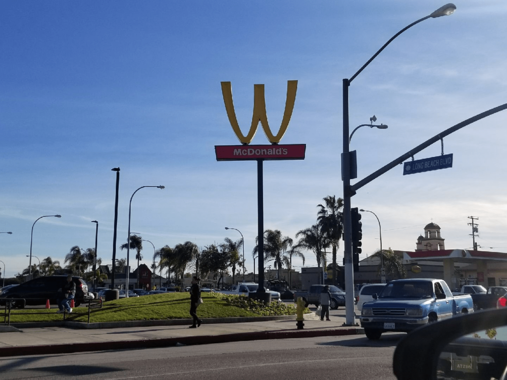 McDonald’s has turned its golden arches upside down to make a distinctive statement.