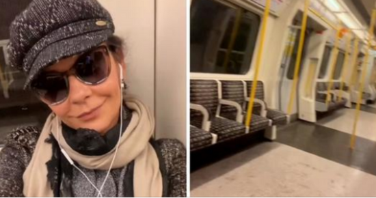 A Hollywood star worth $150 million appears unrecognizable as she rides the subway.