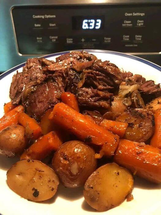 Classic Pot Roast with Potatoes and Carrots