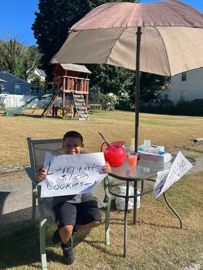 Landen’s Lemonade Stand: A Heartwarming Encounter with a Police Officer