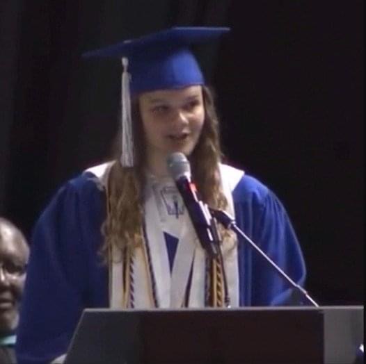 Valedictorian Inspires with Faith-Based Commencement Speech