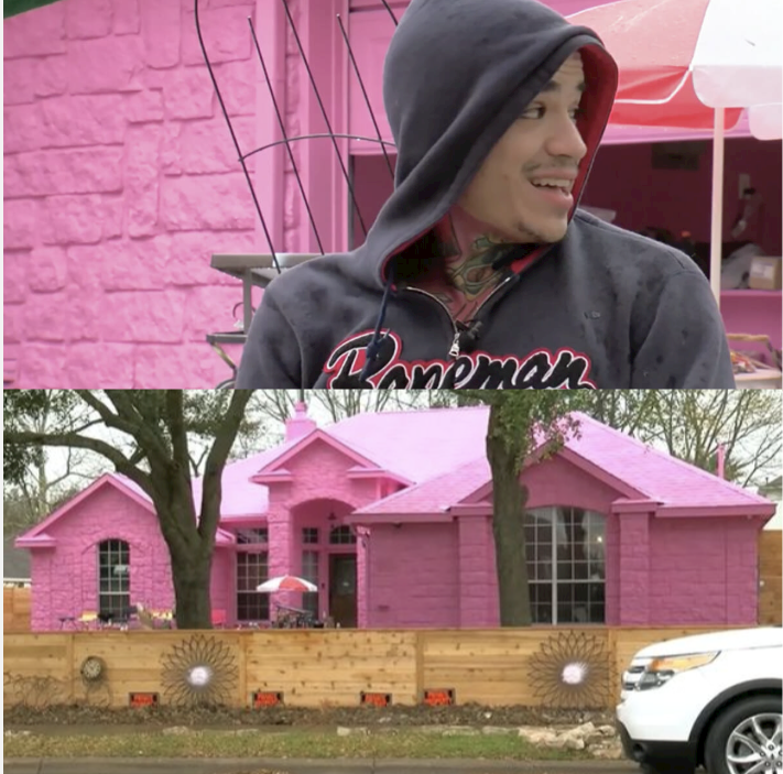 The Unconventional Pink House Causing a Stir in Texas Neighborhood