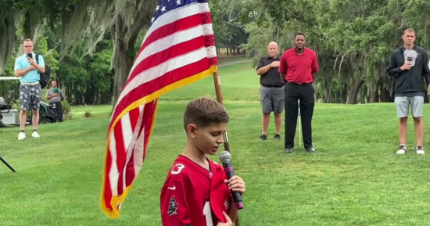 Emotional Impact: A 10-Year-Old Moves Grown Men with His National Anthem Performance